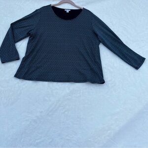 J.Jill Black Women's Top Sz L